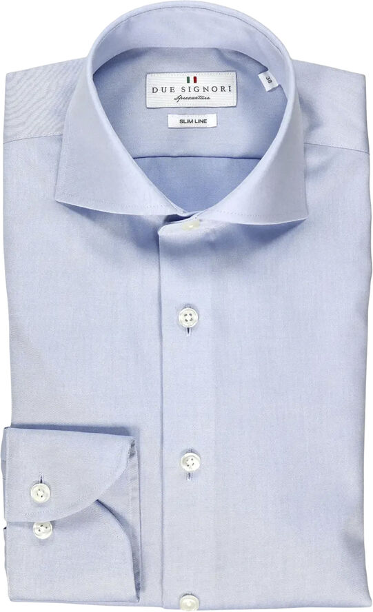 Due Signori CAH 04044-1513223 - NON IRON TWILL Light blue