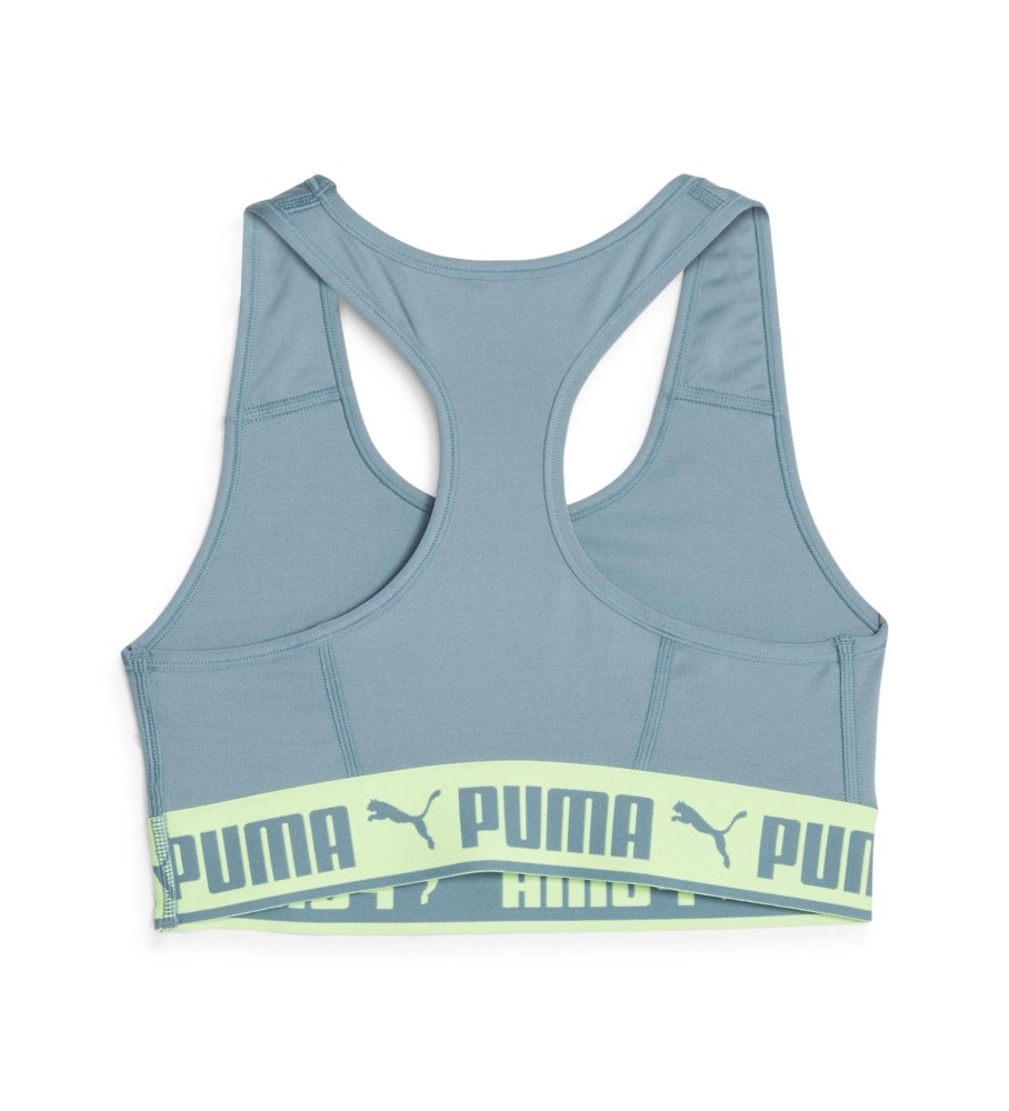 Sutiã esportivo Puma Mid Impact, azul