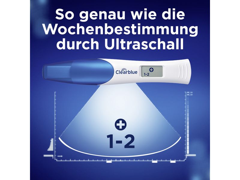 Clearblue Schwangerschaftstest mit Wochenbestimmung Test mit Anzeige der Wochen