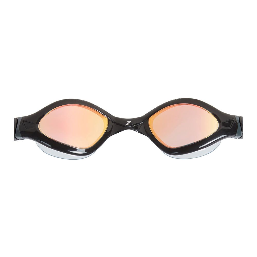 Zoggs TIGER LSR+ LIQUID SKIN RACE MIRROR - Lunettes de natation black grey/mirrored red