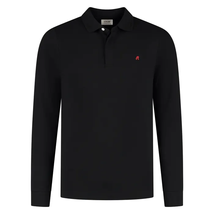 Replay Longsleeve Polo Heren