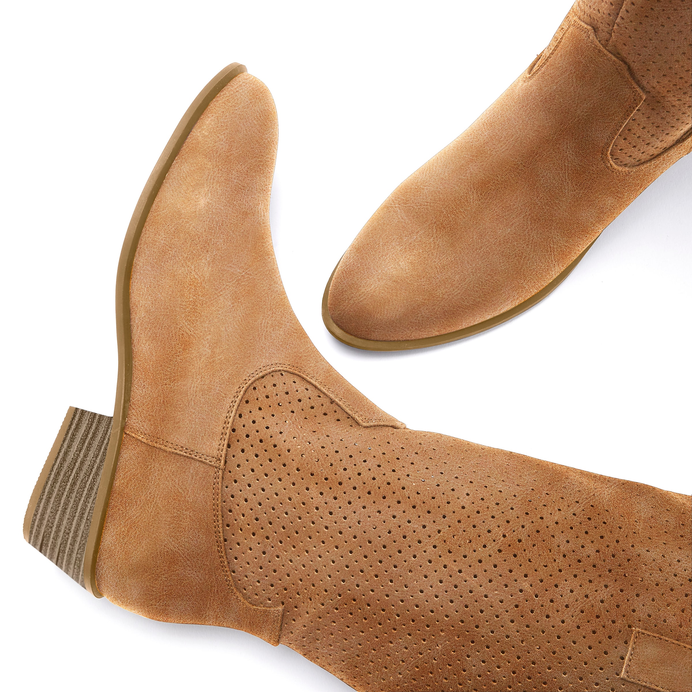 LASCANA Westernstiefel  Sommer Boots, Ankle Stiefelette, Schlupfstiefel, Cowboy-Look, Cut-Outs