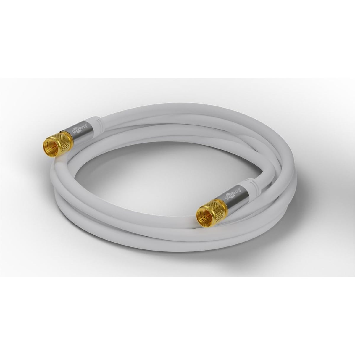 Goobay SAT-antennekabel (135 dB), 4x skjermet