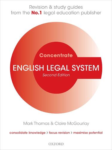 English Legal System Concentrate: Law Revision and Study Guide - Concentrate (Paperback)