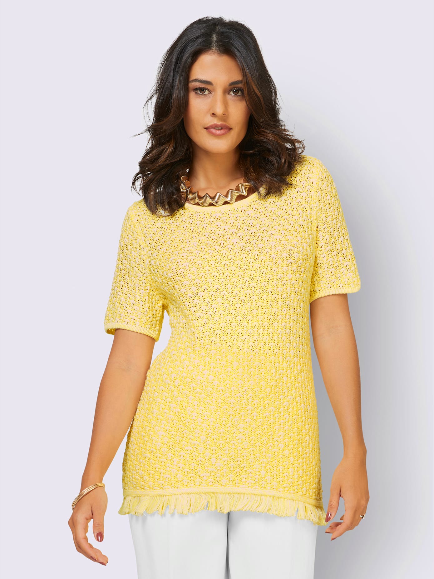 Pull tricot bouclé
