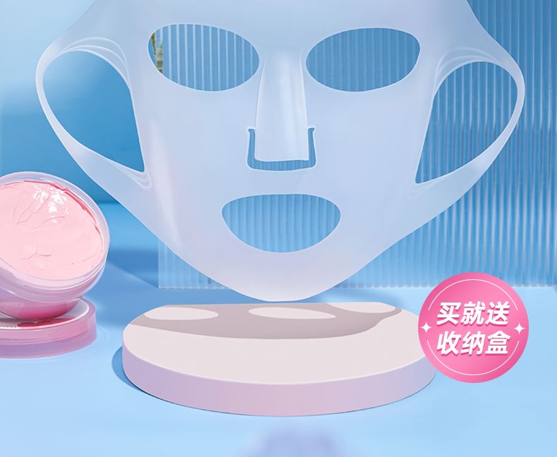 Puremantis - Set: Herbruikbaar siliconen gezichtsmasker + nekmasker + handdoekgezichtsmasker (verschillende ontwerpen)