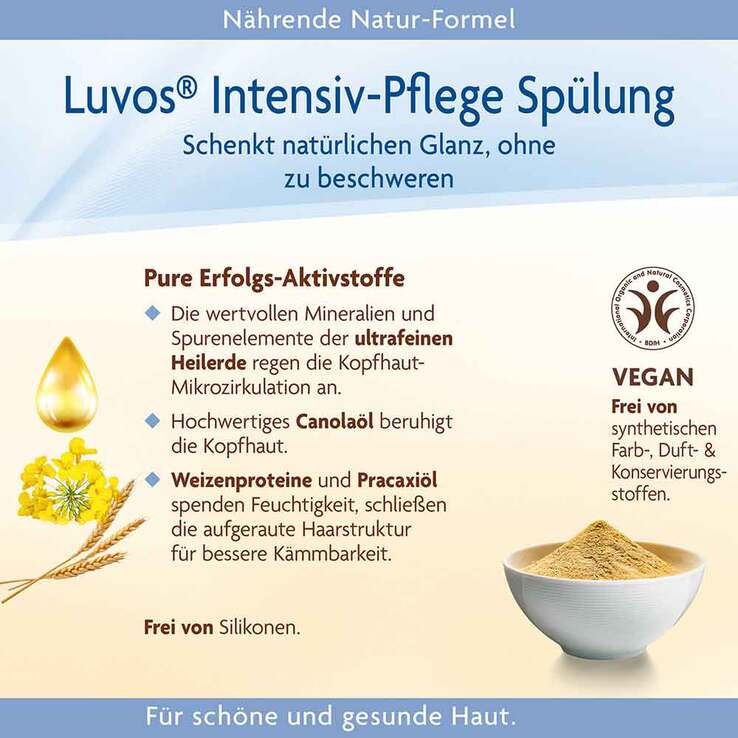 Luvos Naturkosmetik mit Heilerde Spülung, 200 ml