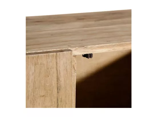 Vaisselier 4 portes en bois naturel - MIKTO