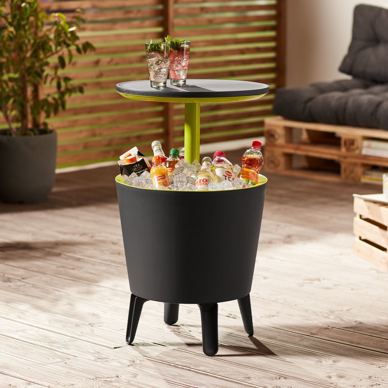 Keter Cool Bar Beistelltisch anthrazit-grün