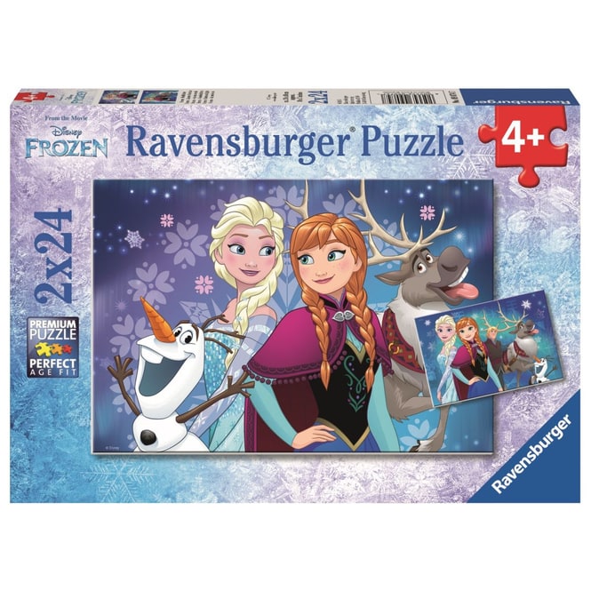 Die Eiskönigin - Puzzle-Box - Nordlichter - 2x 24 Teile