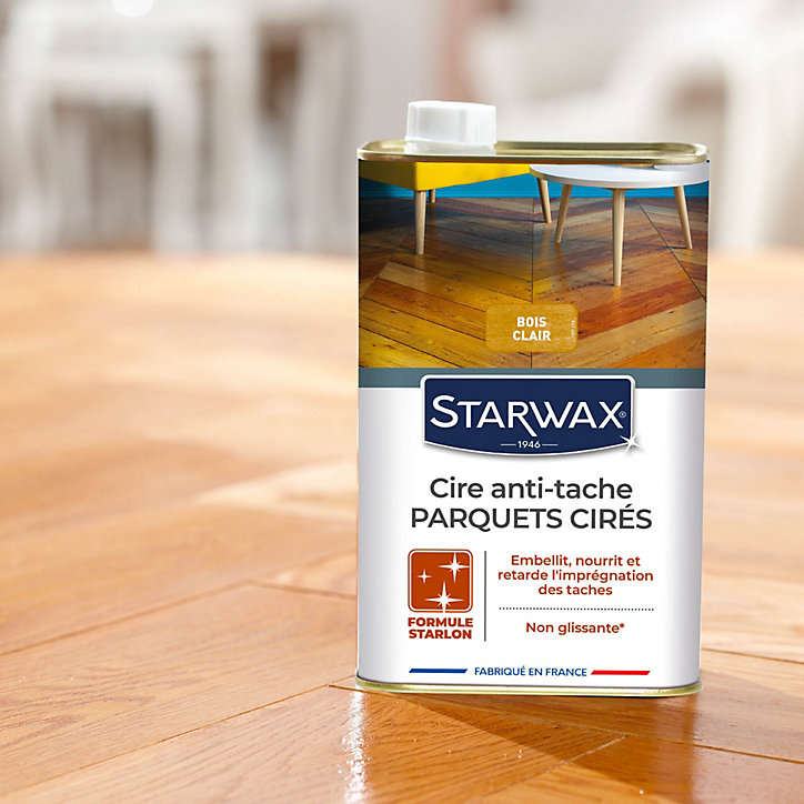 Cire anti-tache Starlon liquide bois clair 1 l