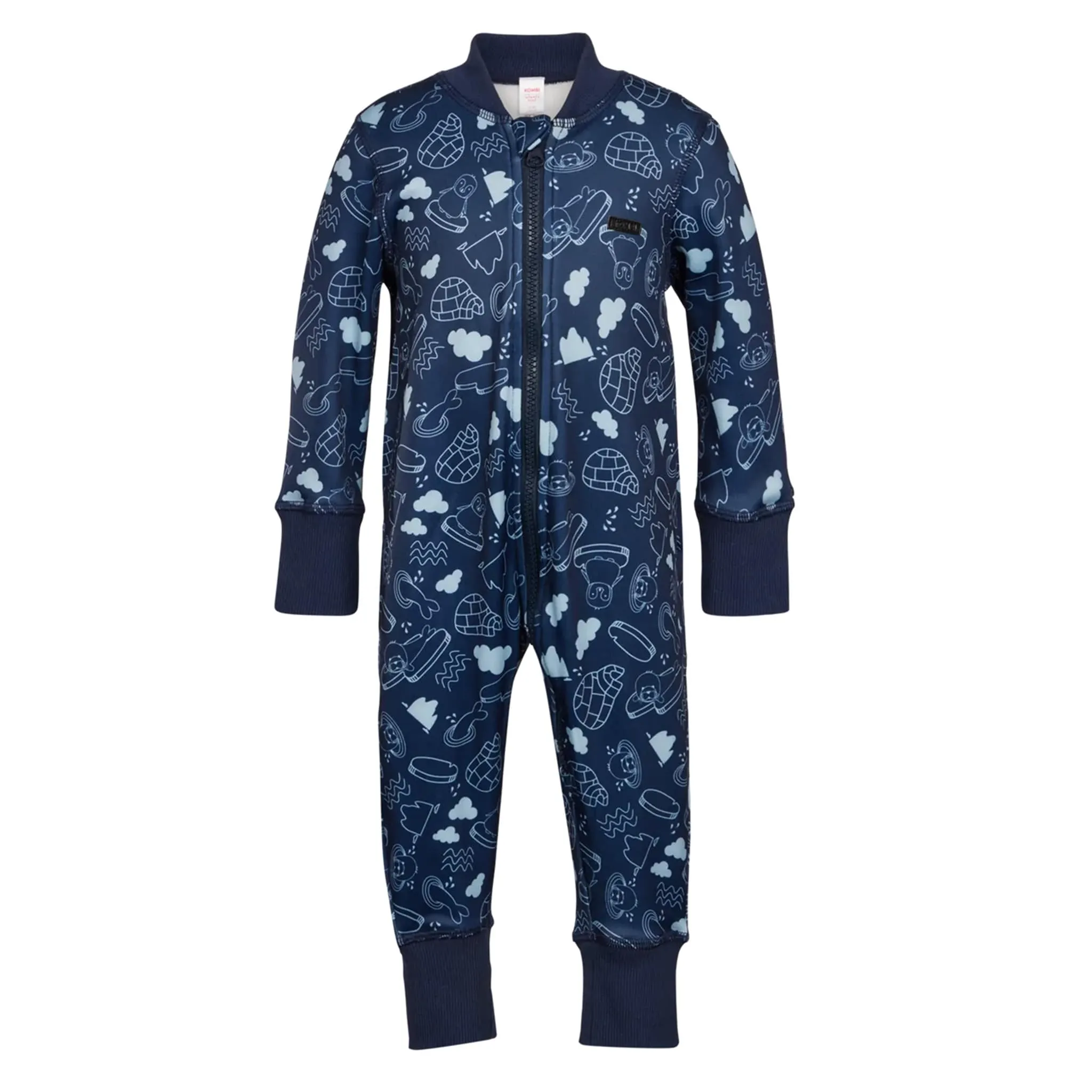 Kombi Une Pièce Thermal B3 3-24mois - Marine