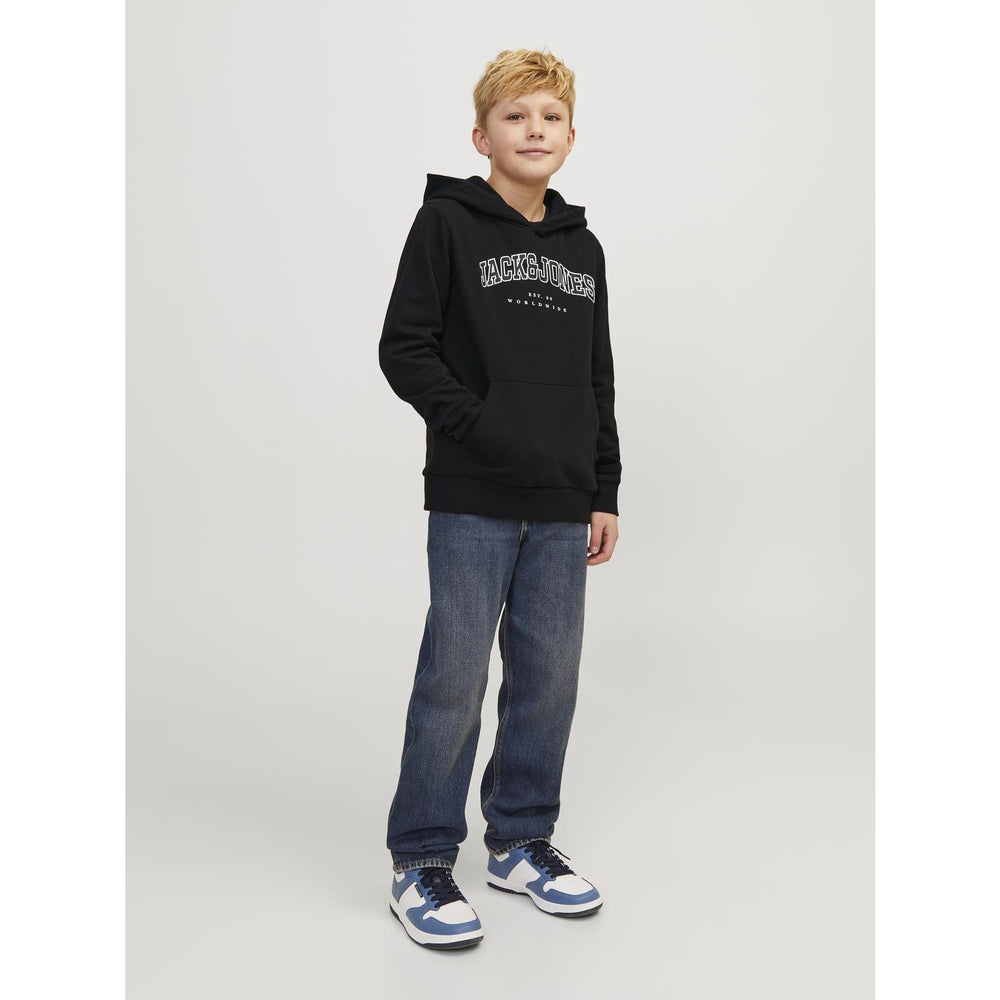 Køb Jack & Jones Junior Black caleb Varsity Sweat Hoodie Noos
