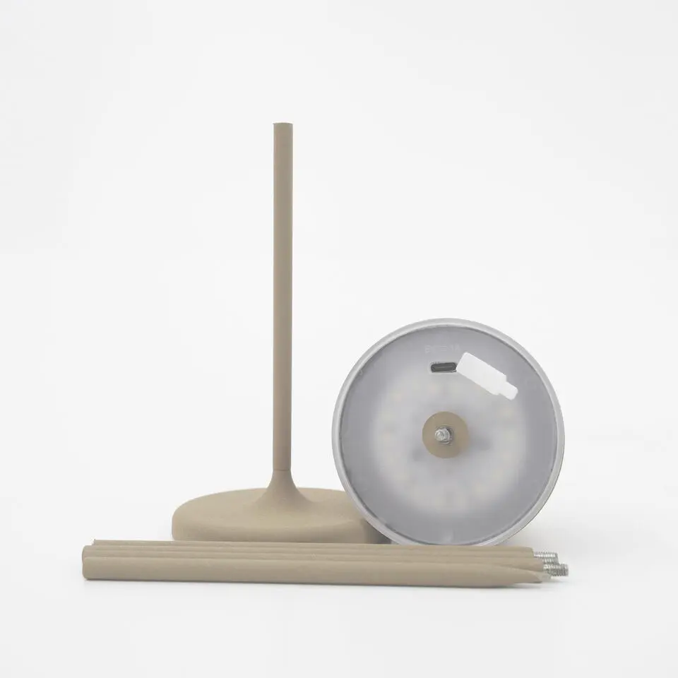 EGLO Mannera-S Tafellamp/Priklamp - USB-C - H 20 cm - Zand