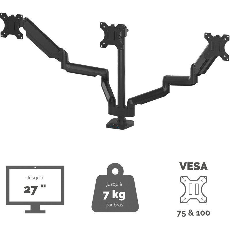 Bras support-écran triple Platinum Series Fellowes