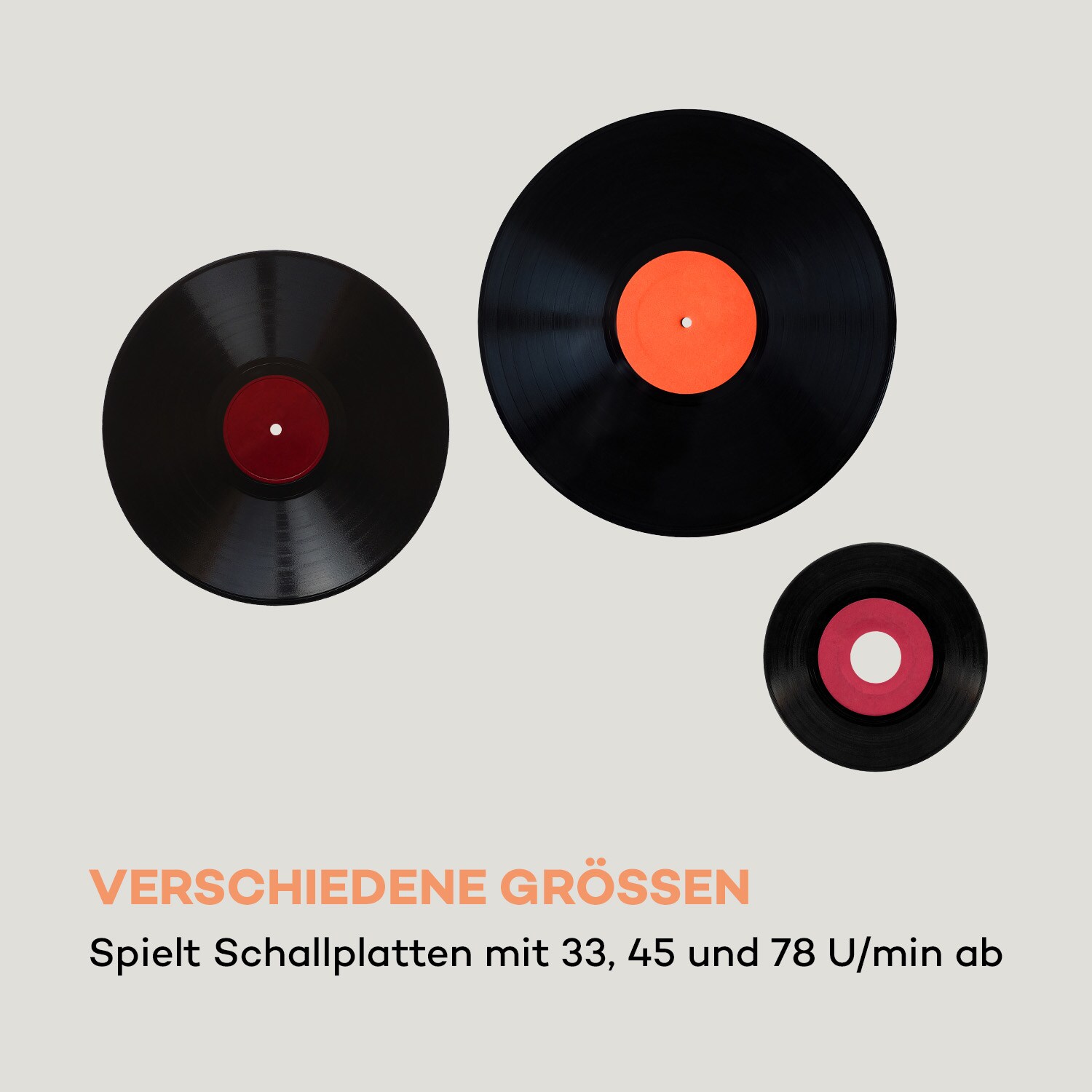 Peggy Sue Retro-Plattenspieler LP USB schwarz Schwarz