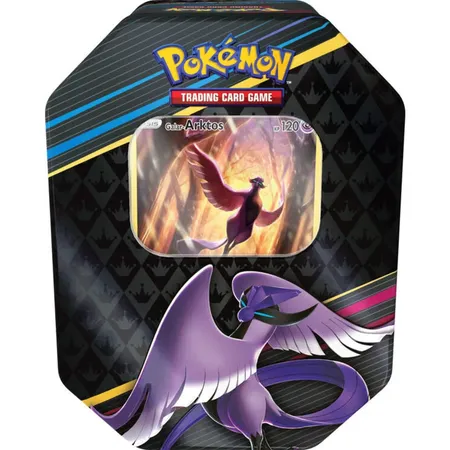 Pokemon Tin Box Crown Zenith (englisch), 1 Stück, 3-fach sortiert