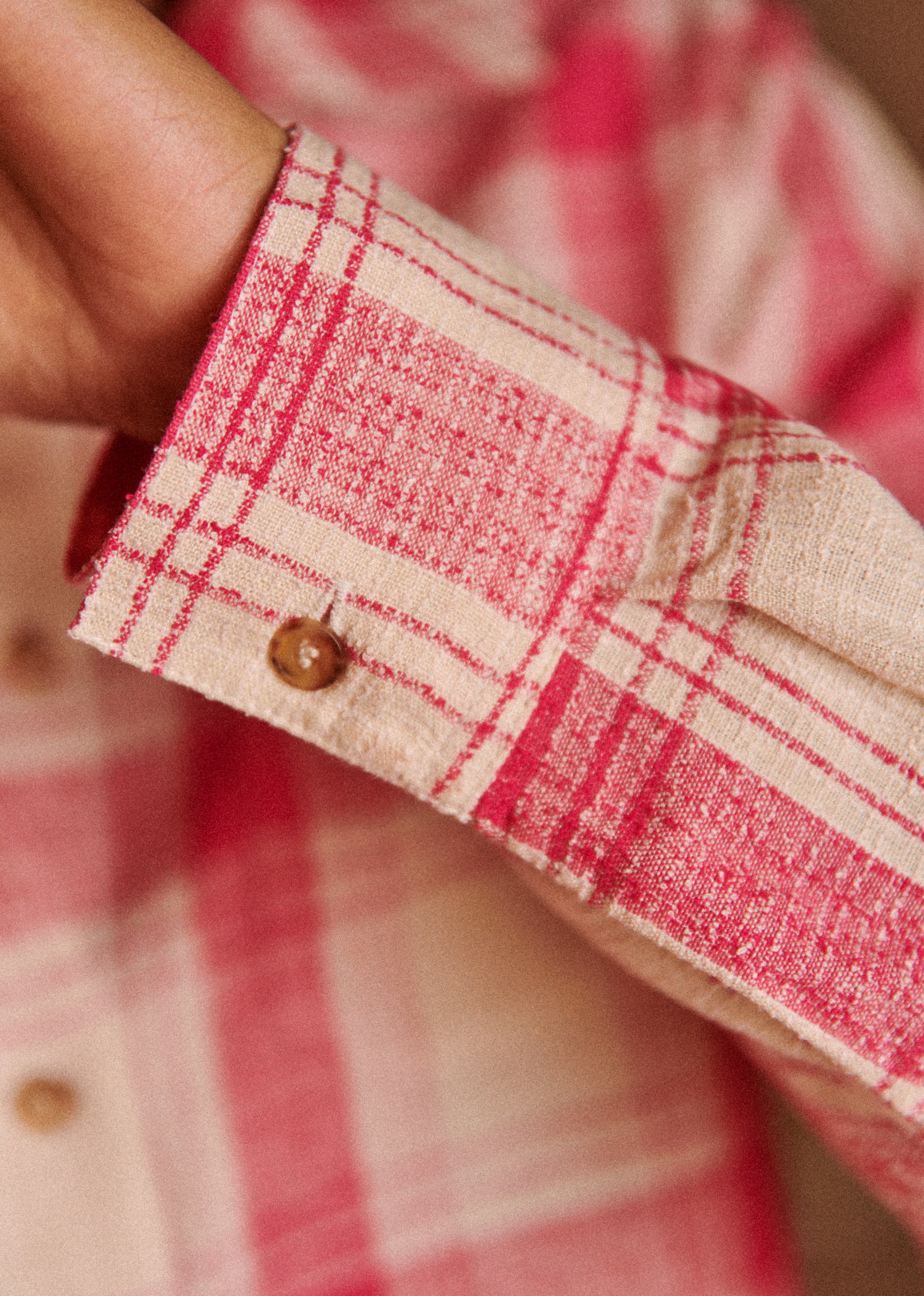 Chemise Tomboy - Maxi vichy écru rose - E-SHOP/CHEMISES & BLOUSES 5905269