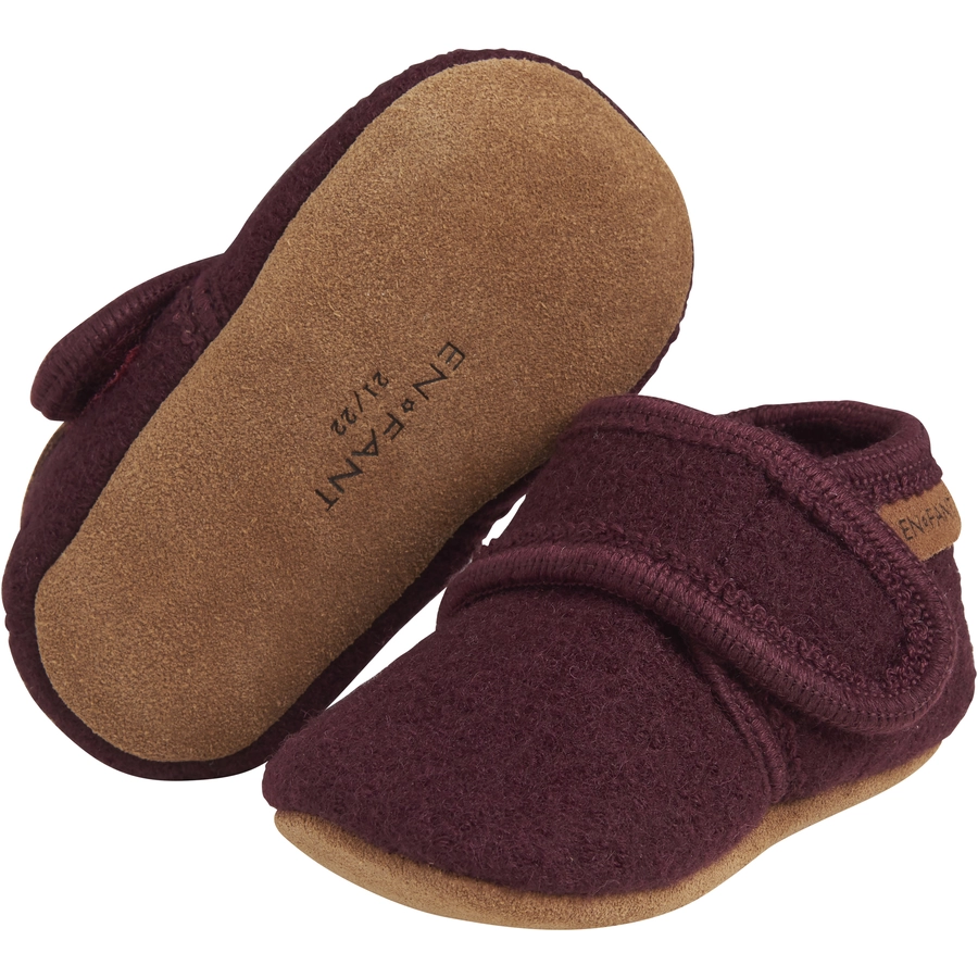 EN FANT Baby Wool Slippers Winetasting