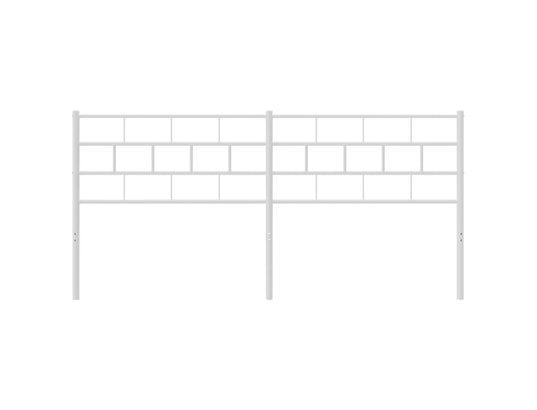 VIDAXL - Tête de lit métal blanc 160 cm