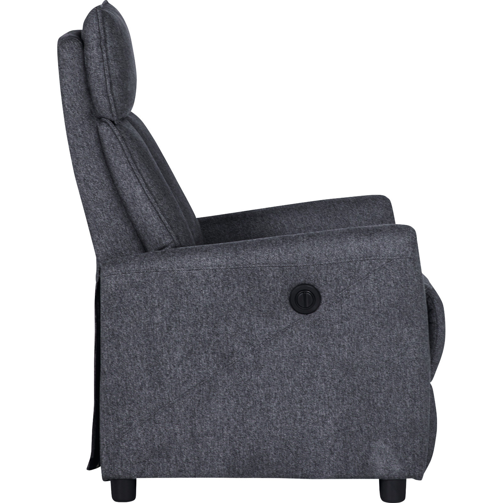 Relaxsessel Thor Microfaser graphit, elektrische Relaxfunktion