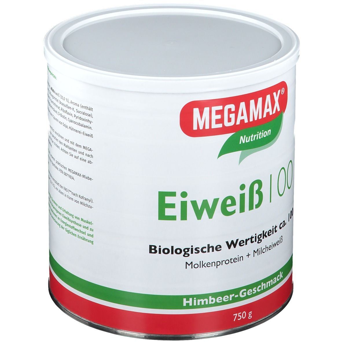MEGAMAX® Nutrition Eiweiß 100 Himbeer-Geschmack