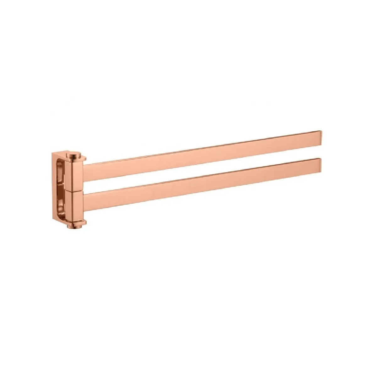 RAV Porte-serviettes double NIL - Laiton rose gold