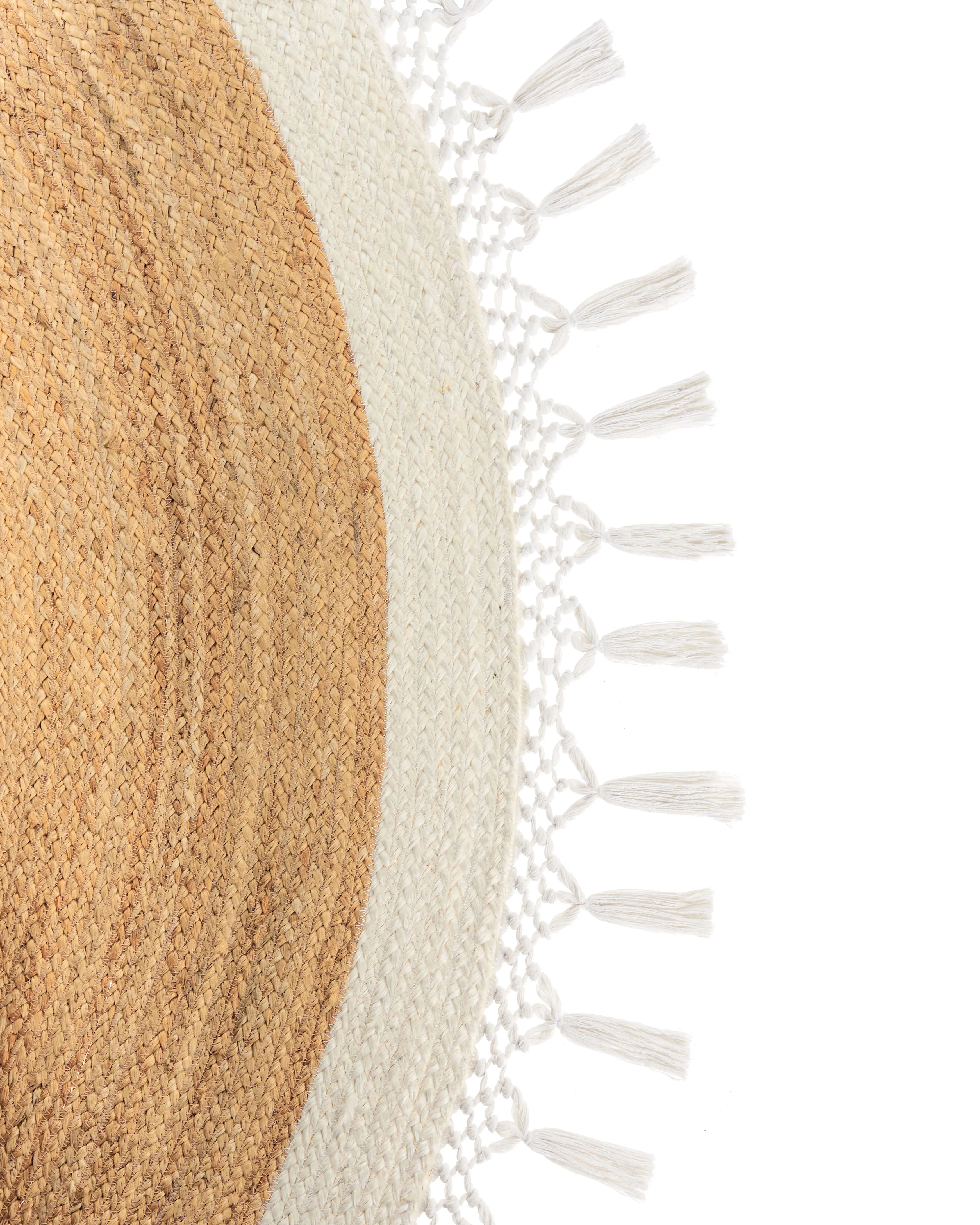 Vloerkleed MARTS Wit ø 200 cm Jute