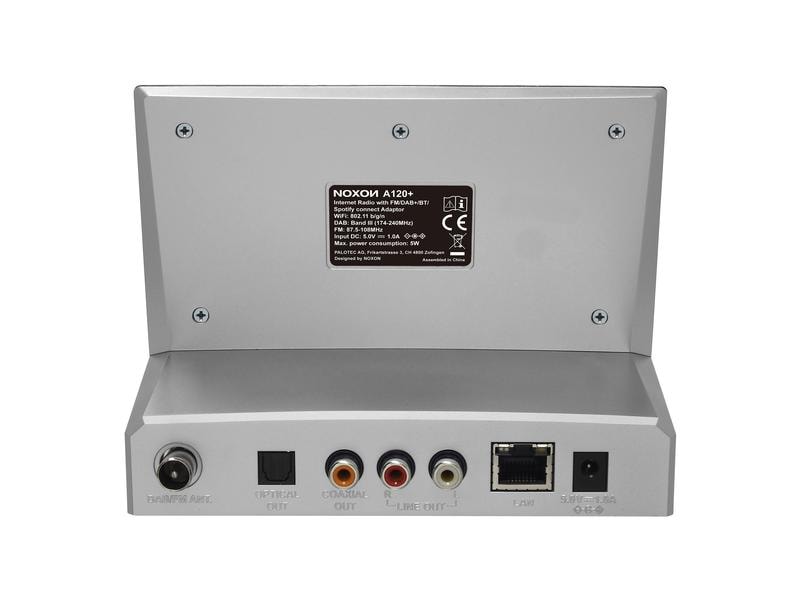 Noxon Radio-Tuner A120  Silber Netzwerk-Musik-Tuner für HiFi-Systeme