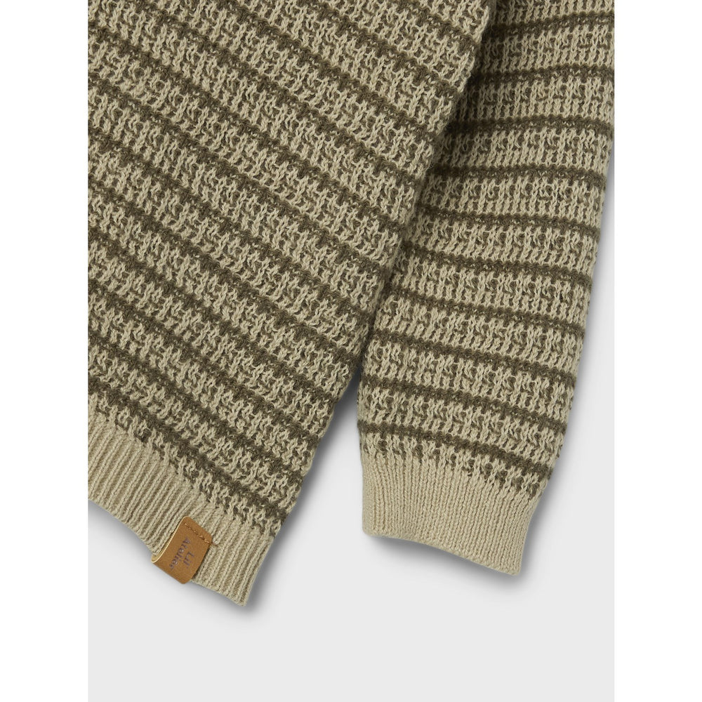 Køb Lil'Atelier Moss Gray Barker Strik Polo