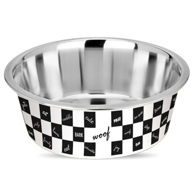 Freezack Napf Schach Pfoten &Wuff schwarz