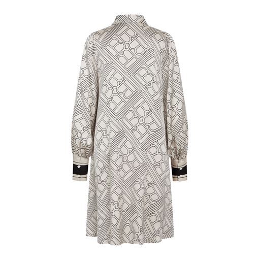 Bruuns Bazaar Floret Becca Kjole, Light Logo Print, 44