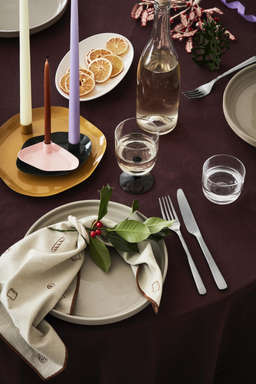Broste Copenhagen Mie kandelaar Caramel Brown