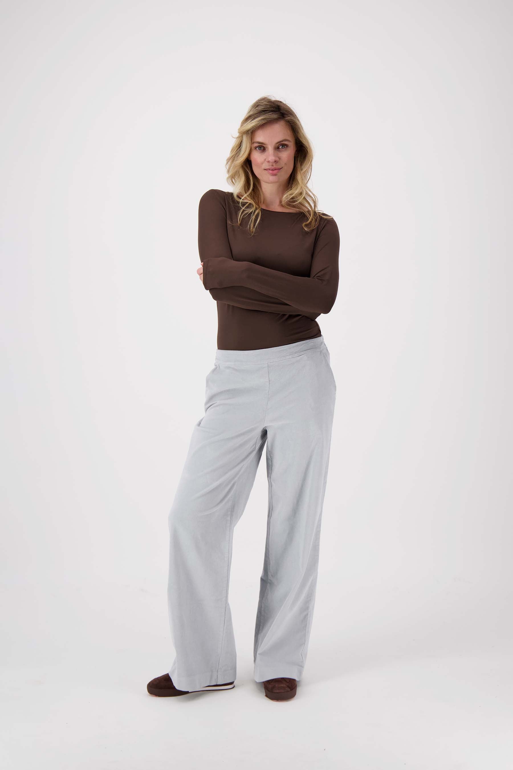 corduroy broek met elastaan