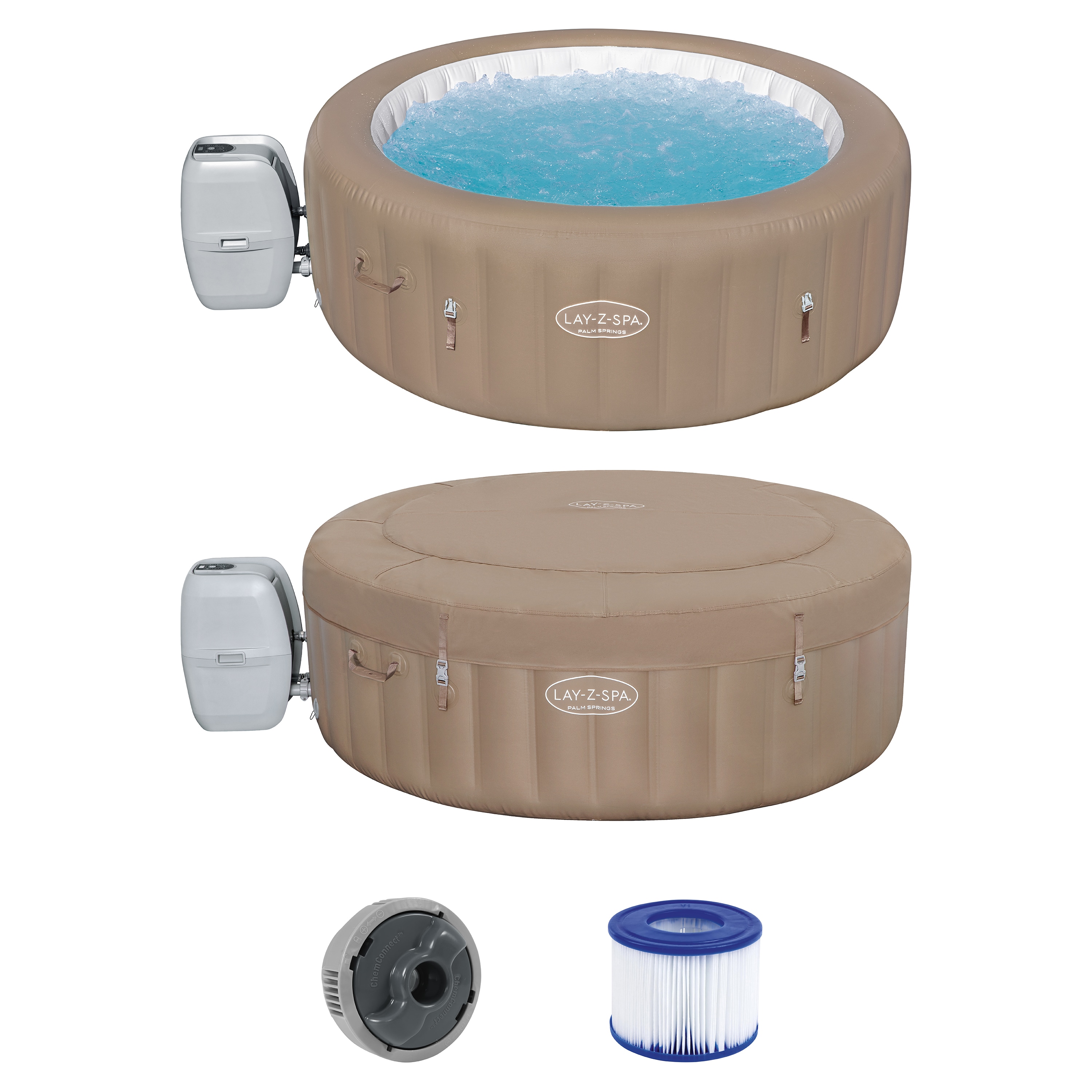 Bestway® LAY-Z-SPA® Whirlpool Palm Springs AirJet™ Ø 196 x 71 cm, rund