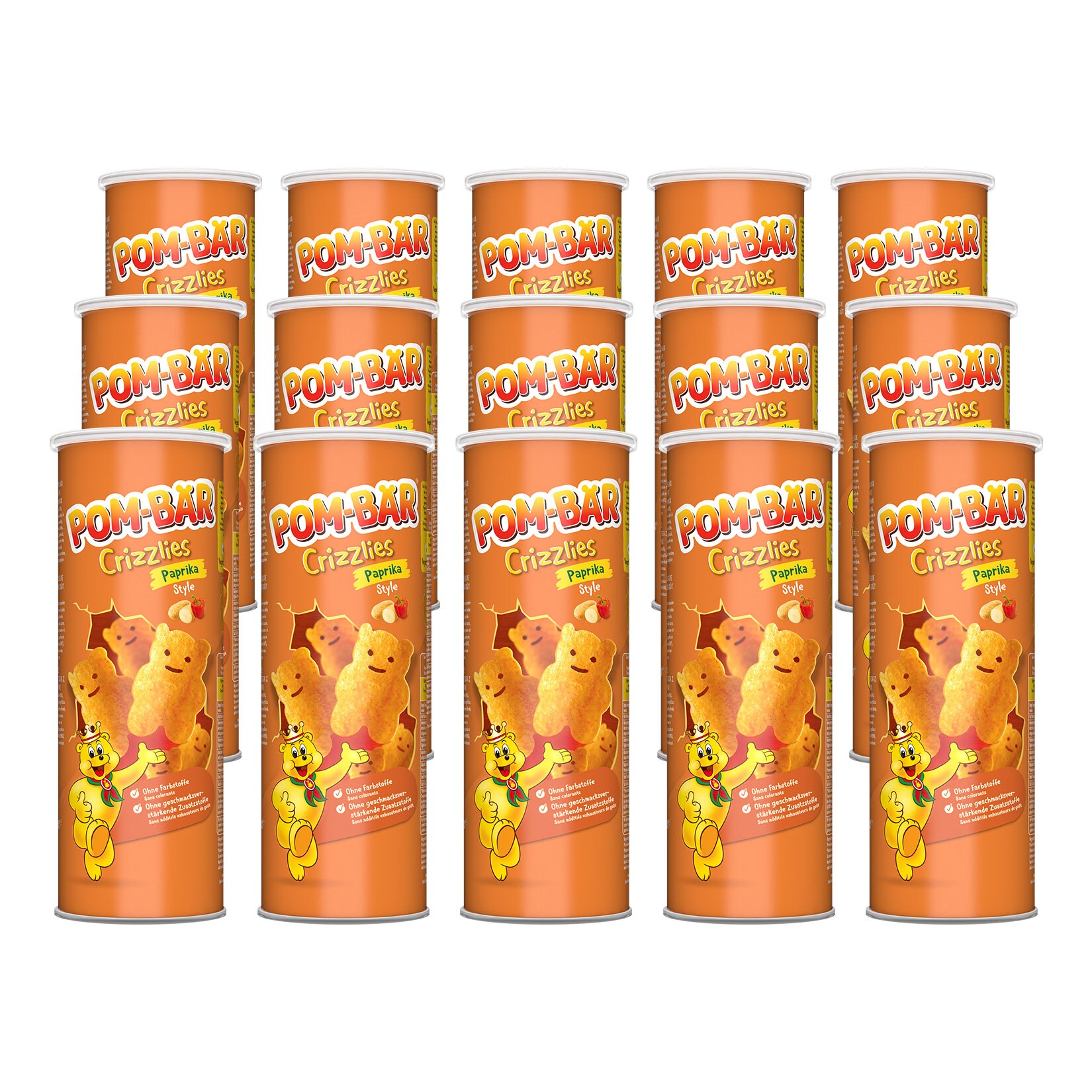 Pom-Bär Crizzlies Paprika 150 g, 15er Pack