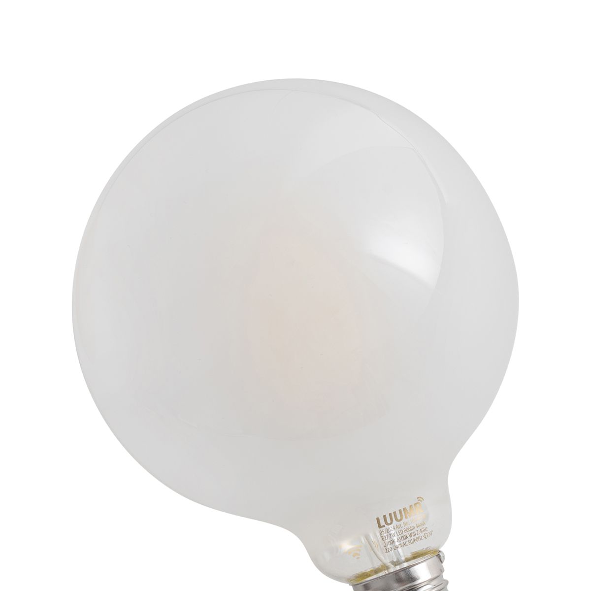 Smart E27 dimbare LED lamp G125 mat 7W 806 lm 2700-6500K