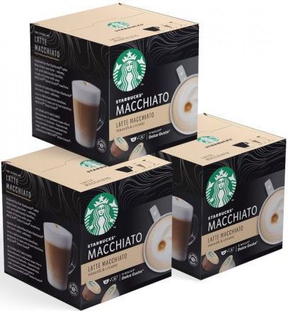Set van Koffiecapsules die geschikt zijn voor NESCAFÉ® Dolce Gusto® Starbucks Latte Macchiato, 3 x 6 + 6 pcs.