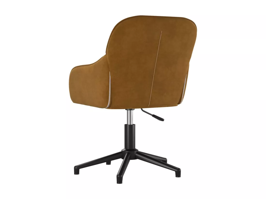 Chaise fauteuil siège pivotante marron 56 x 61.5 x 72 cm 02_0024148
