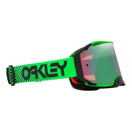 Masque cross Oakley AIRBRAKE MX MOTO GREEN B1B ECRAN IRRIDIUM 2024 - Vert / Vert