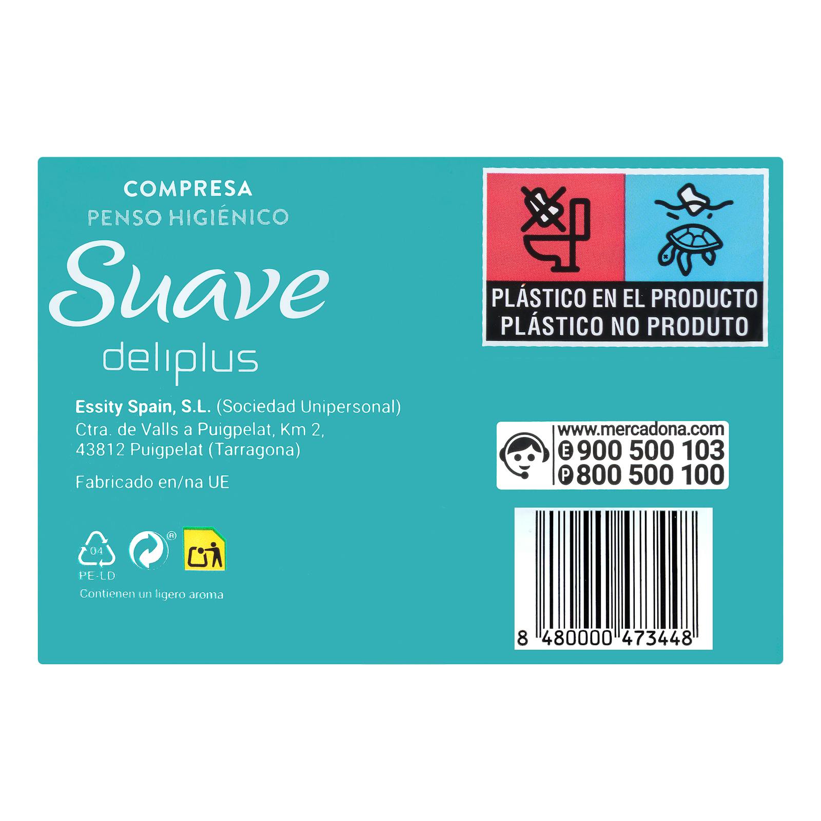 Coussinet régulier sans ailettes Deliplus Soft
