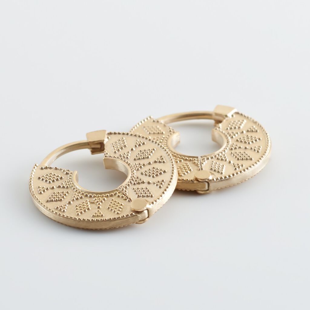 Creoles Swein Plaqué Or