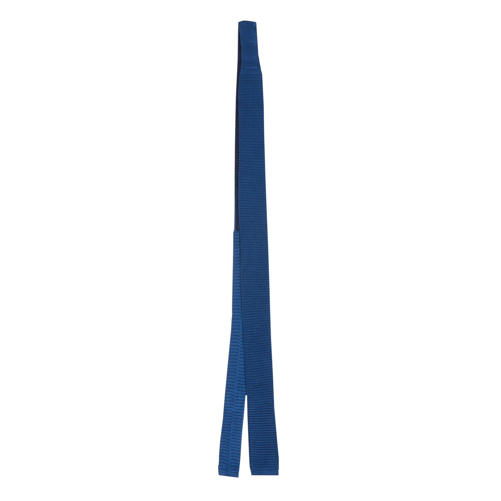 Cravate droite tricotée en soir | Bleu