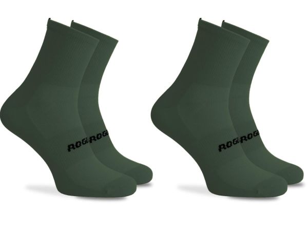 Rogelli Essential 2-Pack Strømper, Green