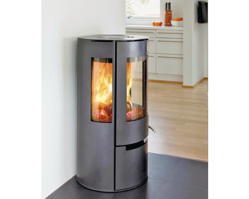 Aduro 9 Air stalen houtkachel, zwart, met lade, 6 kW