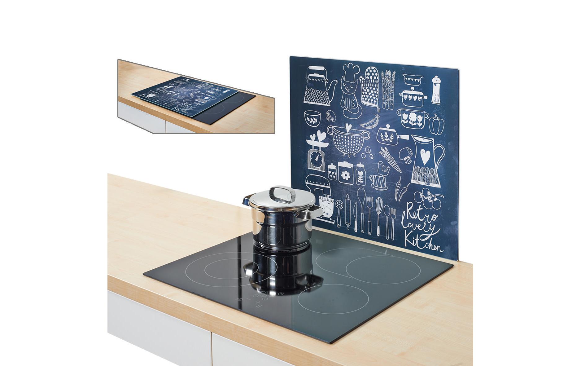 Herdabdeckplatte Lovely Kitchen SchwarzHerdabdeckplatte