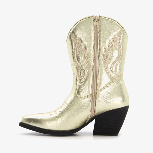 Blue Box dames western laarzen goudkleurig