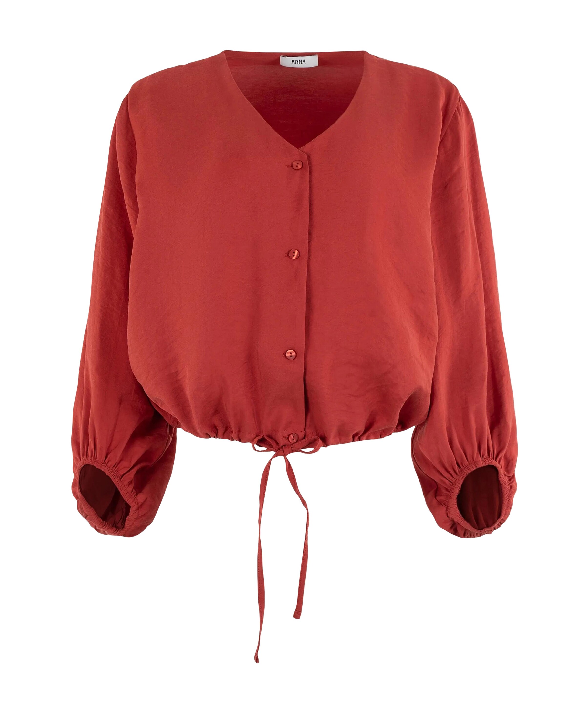 Anna Dames blouse brique