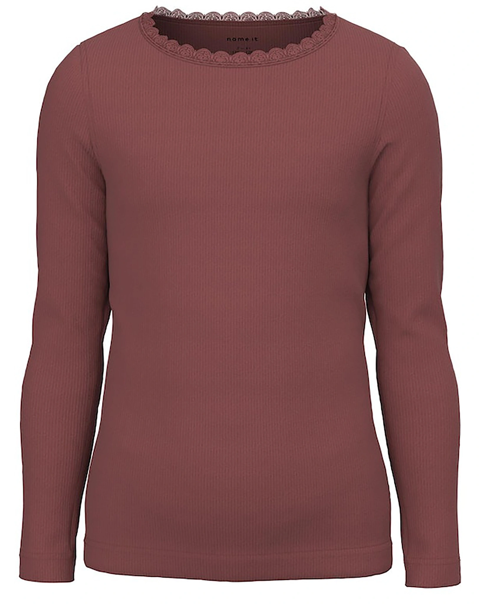 Langarmshirt NKFKAB SLIM in apple butter
