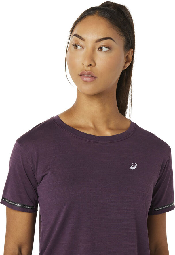 Asics Race Crop løbe T-shirt Lilla